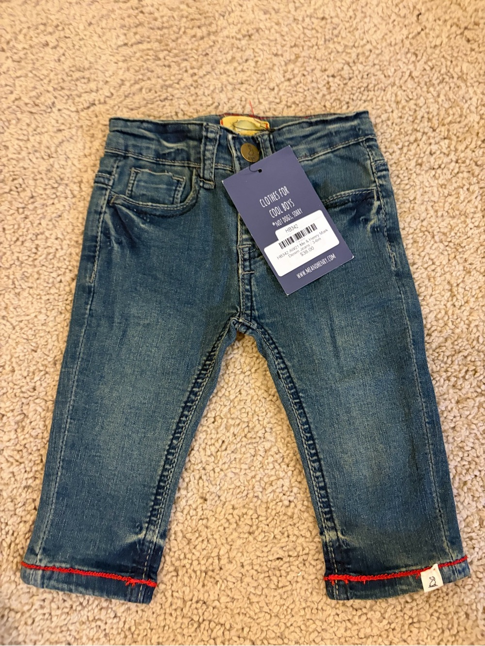 Girls' Blue Denim Skinny Jeans - Dark Wash
